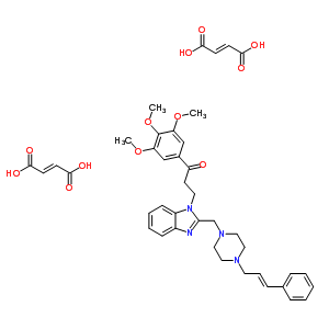 3-[2-[(4-CINNAMYLPIPERAZIN-1-YL)METHYL]BENZOIMIDAZOL-1-YL]-1-(3,4,5-TRIMETHOXYPHENYL)PROPAN-1-ONE MALEATE