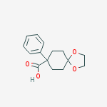 1,4-Dioxaspiro[4.5]decane-8-carboxylic acid, 8-phenyl- molecular structure