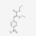 2-Propenoic acid, 2-ethoxy-3-(4-nitrophenyl)-, ethyl ester molecular structure