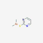 pyrimidin-2-yl dimethylarsinothioite