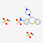 METHANESULFONAMIDE,N-(10,11-DIHYDRO-11-(4-METHYL-1-PIPERAZINYL)DIBENZO[B,F]THIEPIN-2-YL)-,DIMETHANESULFONATE