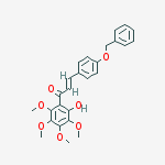3-[4-(BENZYLOXY)PHENYL]-1-(2-HYDROXY-3,4,5,6-TETRAMETHOXYPHENYL)PROP-2-EN-1-ONE molecular structure