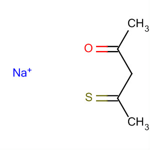 2-Pentanone, 4-thioxo-, ion(1-), sodium molecular structure