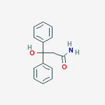 3-hydroxy-3,3-diphenylpropanamide molecular structure