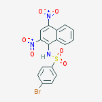 4-bromo-N-(2,4-dinitronaphthalen-1-yl)benzenesulfonamide molecular structure