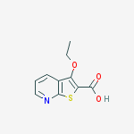 3-ethoxythieno[2,3-b]pyridine-2-carboxylic acid molecular structure