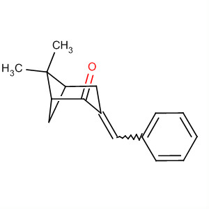 Bicyclo[3.1.1]heptan-2-one, 6,6-dimethyl-3-(phenylmethylene)- molecular structure