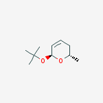 2H-Pyran, 6-(1,1-dimethylethoxy)-3,6-dihydro-2-methyl-, trans- molecular structure