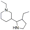 PIPERIDINE,1-ETHYL-3-(3-ETHYL-2-PYRROLIDINYL)- molecular structure