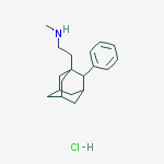 N-methyl-2-(2-phenyl-1-adamantyl)ethanamine hydrochloride molecular structure