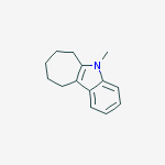 Cyclohept[b]indole, 5,6,7,8,9,10-hexahydro-5-methyl- molecular structure