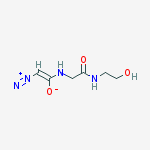 N~2~-(diazen-1-iumylideneacetyl)-N-(2-hydroxyethyl)glycinamide molecular structure
