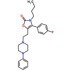 3-butyl-4-(4-fluorophenyl)-5-[2-(4-phenylpiperazin-1-yl)ethyl]-1,3-oxazol-2(3H)-one