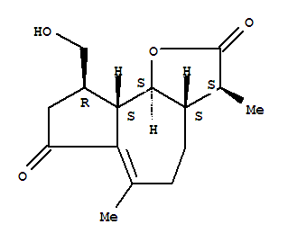 2,3,3aβ,4,5,7,8,9,9aβ,9bα-Decahydro-9β-hydroxymethyl-3β,6-dimethylazuleno[4,5-b]furan-2,7-dione