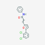3-[5-(2,3-dichlorophenyl)furan-2-yl]-n-phenylprop-2-enamide molecular structure