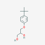 1,2-PROPANEDIOL, 3-[4-(1,1-DIMETHYLETHYL)PHENOXY]- molecular structure