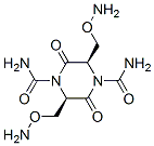 (3R,6R)-3,6-Bis[(aminooxy)methyl]-2,5-dioxopiperazine-1,4-dicarboxamide molecular structure