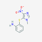 benzenamine, 2-[(1-methyl-4-nitro-1H-imidazol-5-yl)thio]-