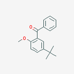 (5-tert-butyl-2-methoxyphenyl)(phenyl)methanone molecular structure