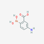 5-amino-2-(dihydroxyarsanyl)benzoic acid molecular structure