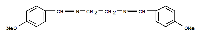 N,N'-bis[(E)-(4-methoxyphenyl)methylidene]ethane-1,2-diamine molecular structure