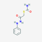S-(2-OXO-2-(2-PHENYLHYDRAZINYL)ETHYL) THIOCARBAMATE molecular structure