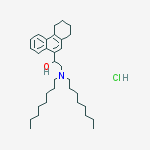 2-(dioctylamino)-1-(1,2,3,4-tetrahydrophenanthren-9-yl)ethanol;hydrochloride molecular structure