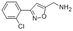 C-[3-(2-CHLORO-PHENYL)-ISOXAZOL-5-YL]-METHYLAMINE molecular structure