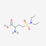 2-amino-4-(diethylsulfamoyl)butanoic acid molecular structure