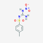 1-hydroxy-2-{N'-[(4-methylphenyl)sulfonyl]carbamimidoyl}-1-oxohydrazinium molecular structure