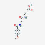 4-[3-[(4-methoxybenzoyl)amino]propanoylamino]butanoic Acid
