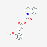 2-(3,4-dihydroquinolin-1(2H)-yl)-2-oxoethyl 3-(2-methoxyphenyl)prop-2-enoate