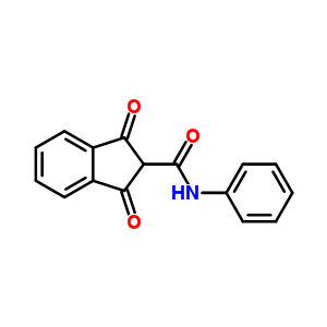 1,3-dioxo-N-phenyl-2,3-dihydro-1H-indene-2-carboxamide