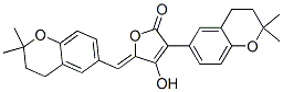 3-(3,4-Dihydro-2,2-dimethyl-2H-1-benzopyran-6-yl)-5-[(Z)-(3,4-dihydro-2,2-dimethyl-2H-1-benzopyran-6-yl)methylene]-4-hydroxy-2(5H)-furanone molecular structure
