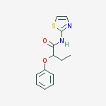 2-phenoxy-N-1,3-thiazol-2-ylbutanamide molecular structure