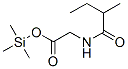 N-(2-Methyl-1-oxobutyl)glycine trimethylsilyl ester molecular structure