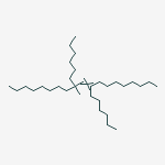 9-Nonadecene, 9,11-dihexyl-11-methyl- molecular structure