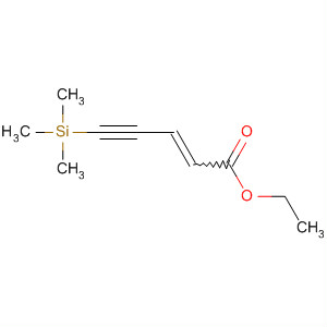 2-Penten-4-ynoic acid, 5-(trimethylsilyl)-, ethyl ester molecular structure
