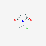1-(1-chloropropyl)-2,5-Pyrrolidinedione molecular structure