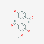 [1,1'-Biphenyl]-2,2'-dicarboxaldehyde, 4,5,5'-trimethoxy- molecular structure