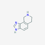 1H-IMIDAZO[4,5-H]ISOQUINOLINE,6,7,8,9-TETRAHYDRO- molecular structure