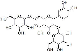 quercetin-3-O-galactoside-7-O-glucoside molecular structure