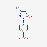 Benzoic acid, 4-(3-amino-4,5-dihydro-5-oxo-1H-pyrazol-1-yl)- molecular structure