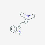 3-(1-azabicyclo[2.2.2]oct-2-ylmethyl)-1H-indole molecular structure