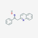 Ethanone, 1-phenyl-2-(2-quinolinyl)-, oxime molecular structure