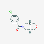 1H-Furo[3,4-c]pyrrole, 5-(4-chlorobenzoyl)hexahydro-, cis- molecular structure