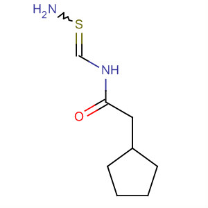 Cyclopentaneacetamide, N-(aminothioxomethyl)- molecular structure