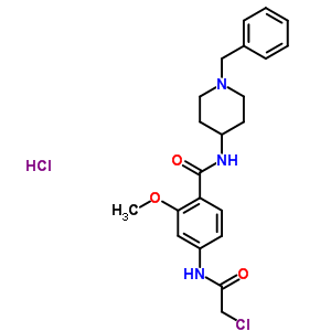 N-(1-benzylpiperidin-4-yl)-4-[(chloroacetyl)amino]-2-methoxybenzamide hydrochloride