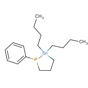 1,2-Phosphastannolane, 2,2-dibutyl-1-phenyl- molecular structure