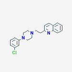 QUINOLINE,2-(2-(4-(3-CHLOROPHENYL)-(PIPERAZIN-1-YL))ETHYL)-